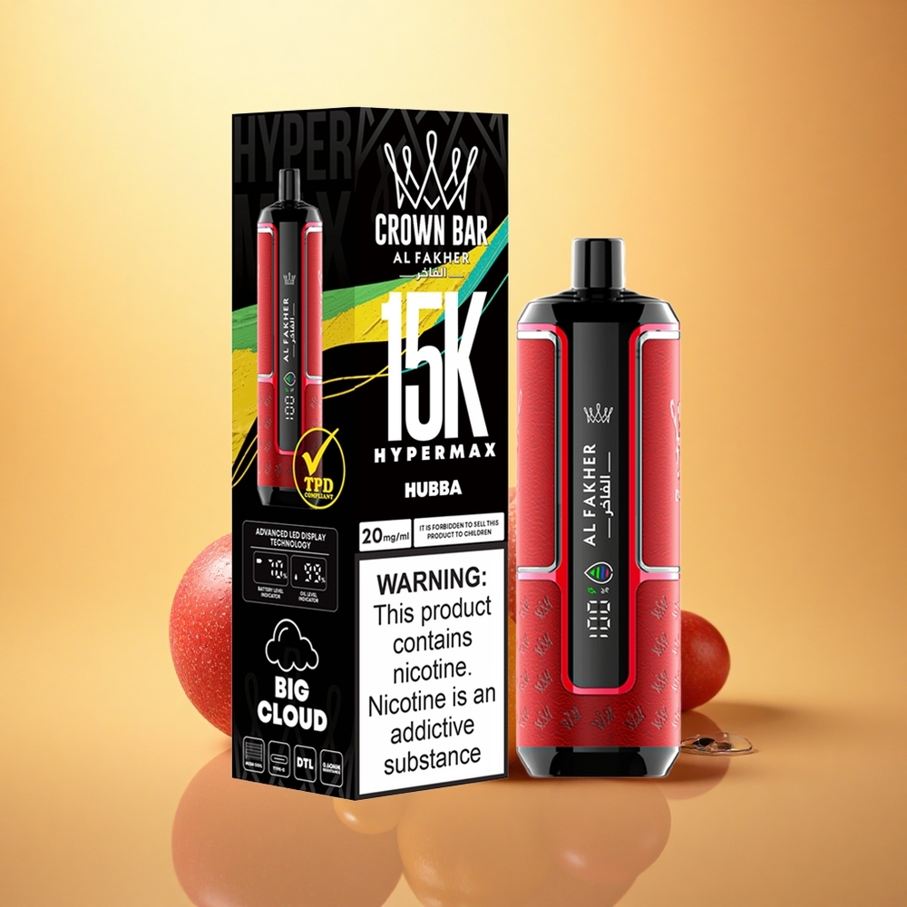 Al Fakher Crown Bar 15K Hypermax Hubba 22ml 600mAh Nicotine 6mg/ml