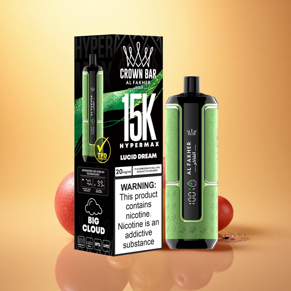 Al Fakher Crown Bar 15K Hypermax Lucid Dream 22ml 600mAh DTL