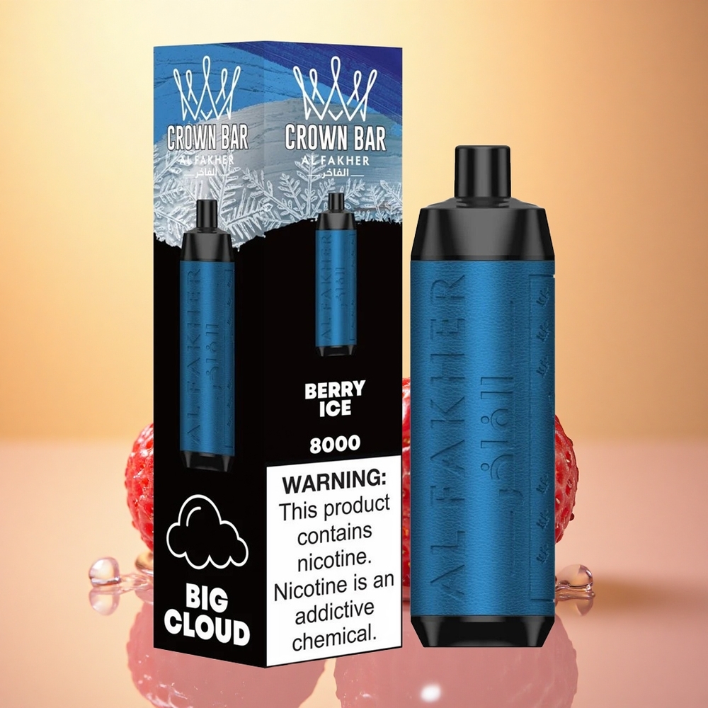 Al Fakher Crown Bar 8000 Crystal Berry Ice 600mAh 5mg Nicotine