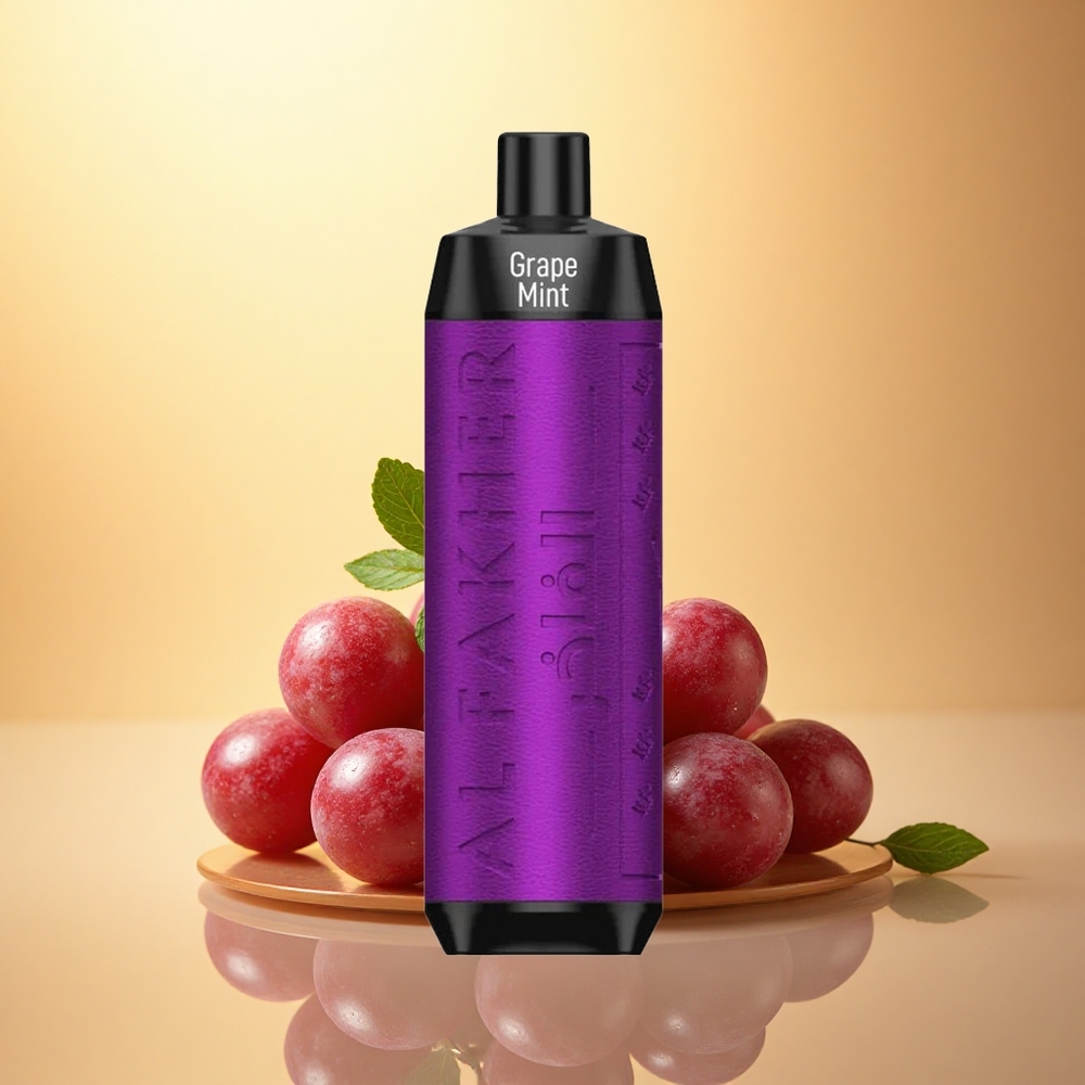 Al Fakher Crown Bar 8000 Crystal Grape Mint 600mAh USB-C 18mL Nicotine