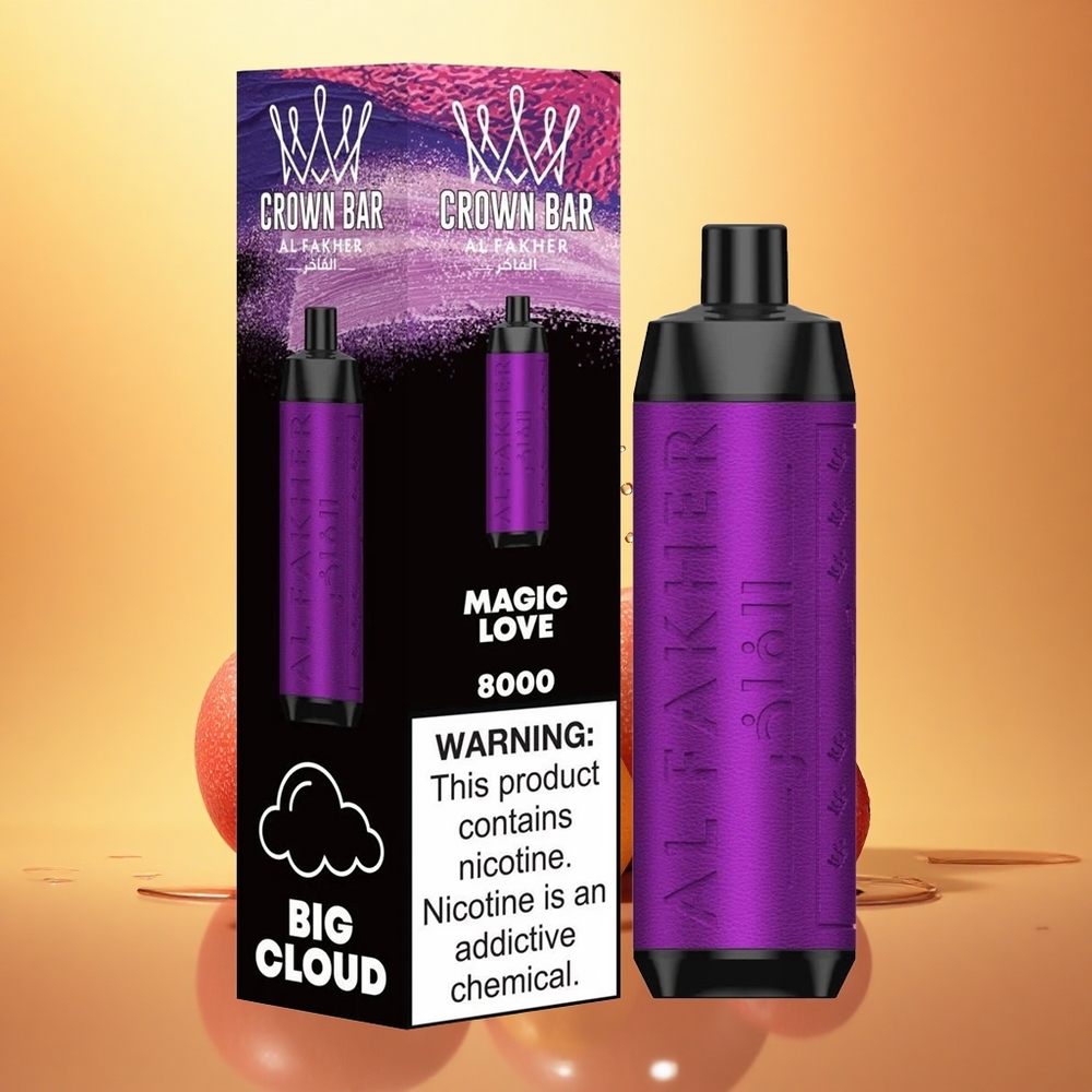 Al Fakher Crown Bar 8000 Crystal Magic Love 600mAh 18mL 5mg Nicotine