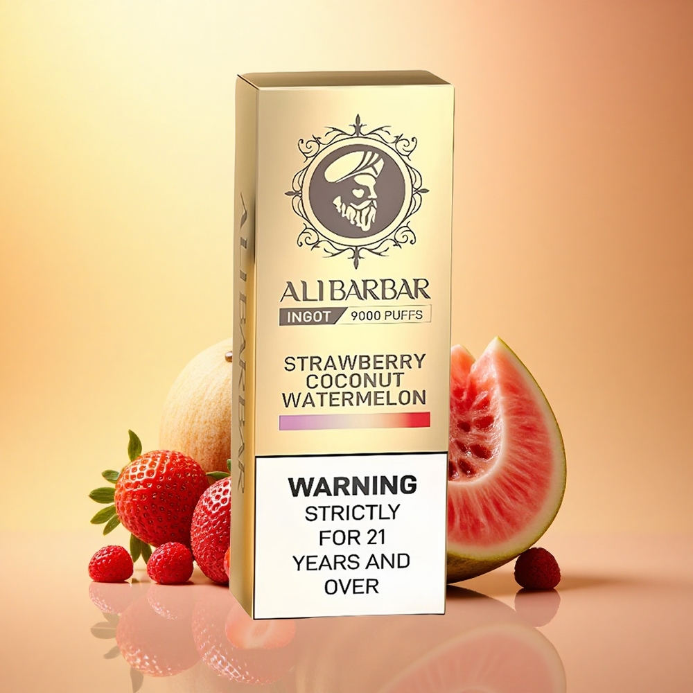 Alibarbar Ingot 9000 Puffs Strawberry Coconut Watermelon 22ml 2350mAh