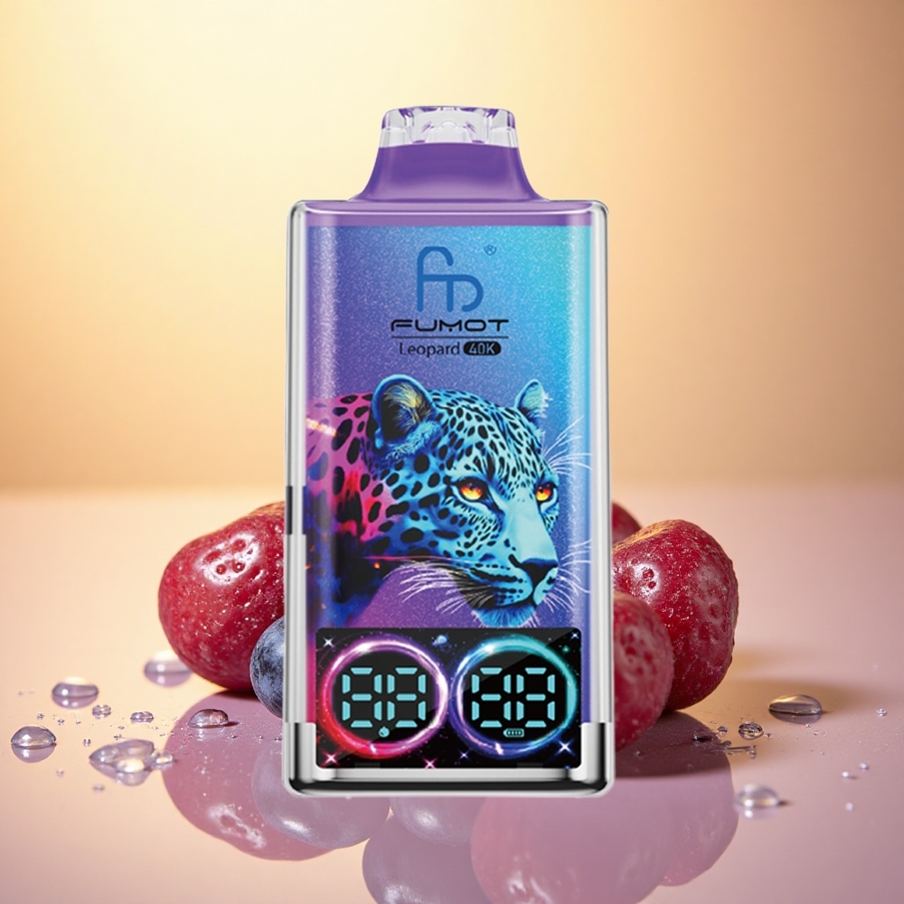 Fumot Leopard 40K Puffs Blueberry On Ice Dual Mesh 5% Nicotine 700mAh