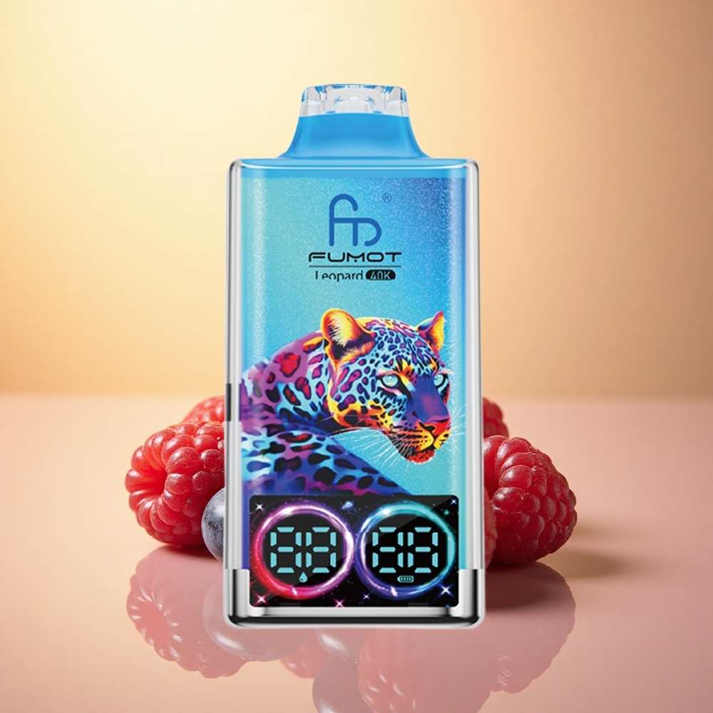 Fumot Leopard 40K Puffs Blueberry Raspberry 5% Nicotine Dual Mesh 700mAh