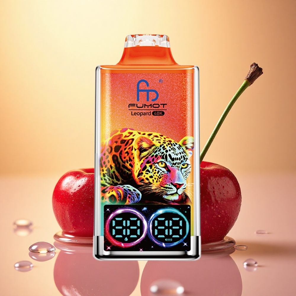 Fumot Leopard 40K Puffs Cherry Ice 5% Nicotine 700mAh Dual Mesh
