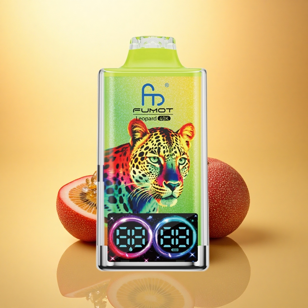 Fumot Leopard 40K Puffs Kiwi Passion Fruit Guava Dual Mesh 5% Nicotine 700mAh