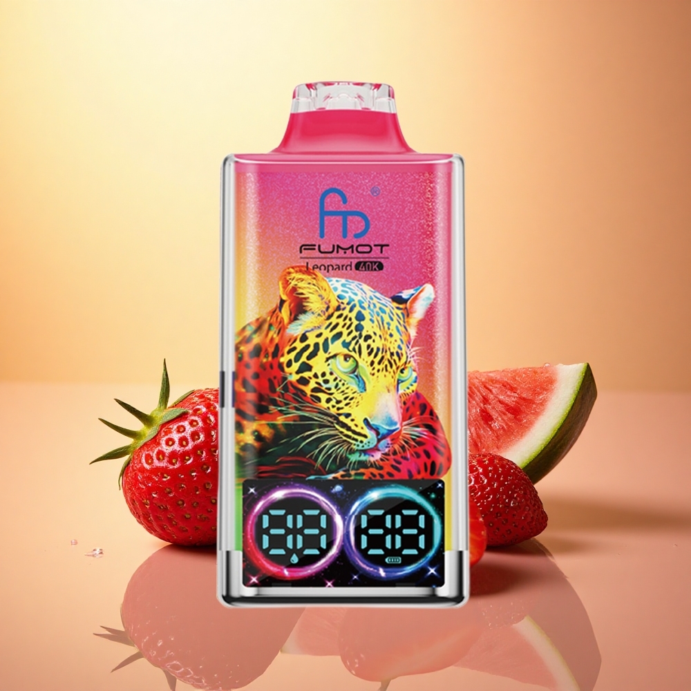 Fumot Leopard 40K Puffs Strawberry Watermelon 5% Nicotine 700mAh Dual Mesh