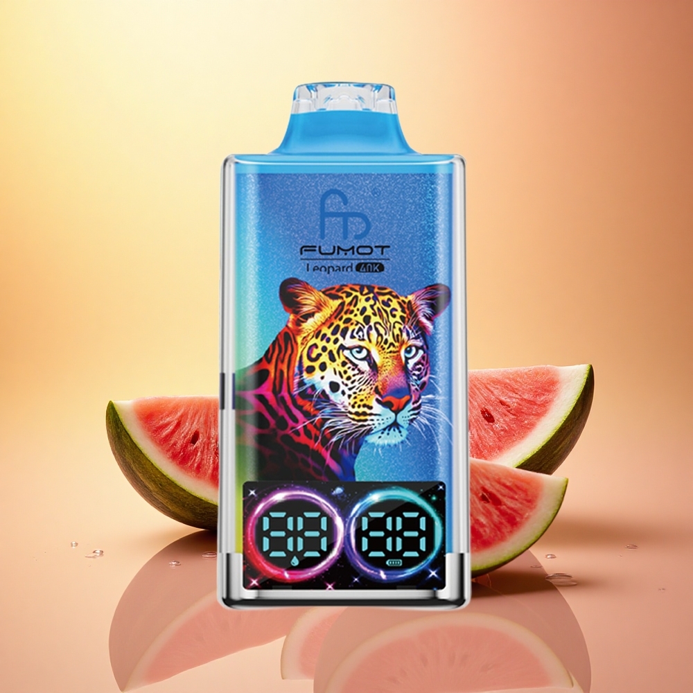 Fumot Leopard 40K Puffs Watermelon Bubblegum 5% Nicotine 700mAh Dual Mesh