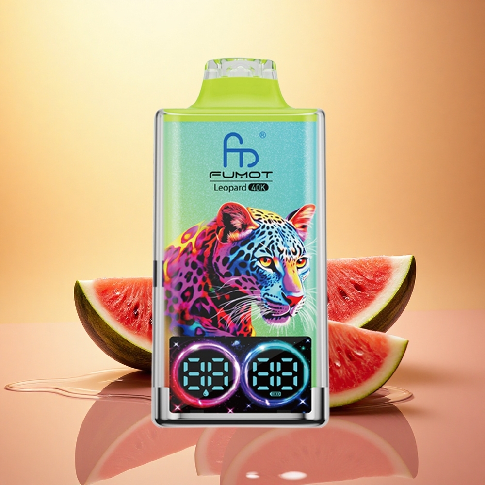 Fumot Leopard 40K Puffs Watermelon Ice Dual Mesh 5% Nicotine 700mAh