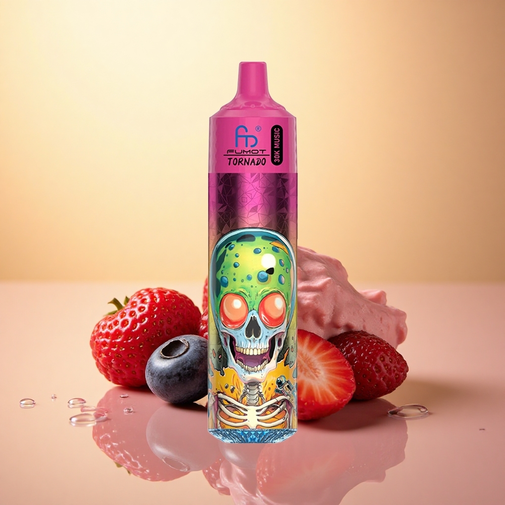 Fumot Randm Tornado 30000 Puffs Blueberry Strawberry Raspberry Ice Cream 30mL 5% nicotine 600mAh