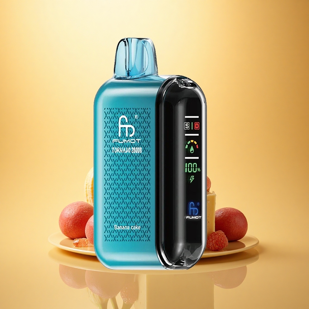 Fumot Tornado 20000 Puffs Banana Cake Dual Mesh 20ml 850mAh