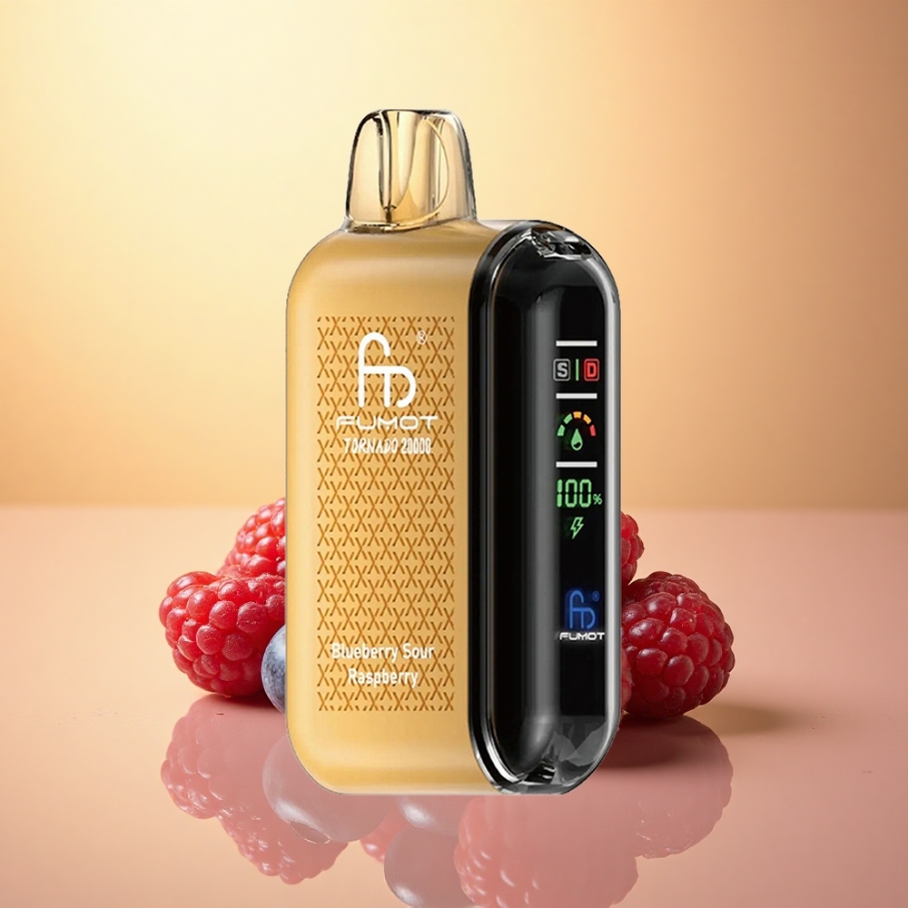 Fumot Tornado 20000 Puffs Blueberry Sour Raspberry Dual Mesh 20ml 850mAh 2% Nicotine