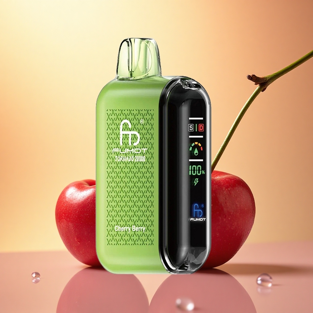 Fumot Tornado 20000 Puffs Cherry Berry 850mAh Dual Mesh