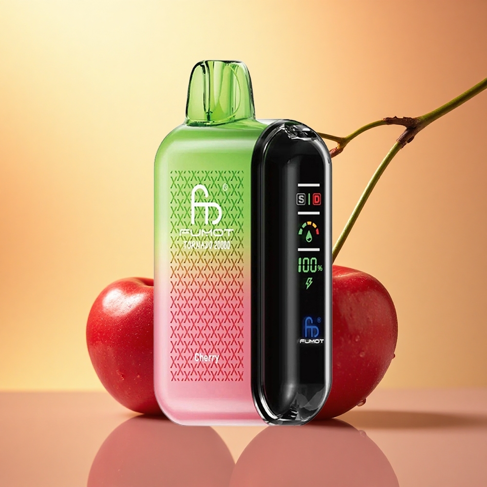 Fumot Tornado 20000 Puffs Cherry Dual Mesh 850mAh Nicotine 2%