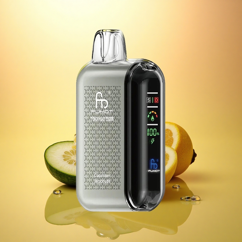 Fumot Tornado 20000 Puffs Cucumber Lemonade Dual Mesh 2% Nicotine