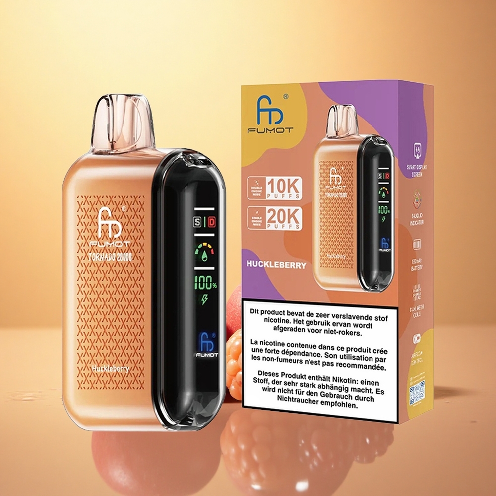 Fumot Tornado 20000 Puffs Huckleberry Dual Mesh 850mAh Nicotine 2%
