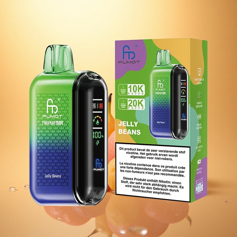 Fumot Tornado 20000 Puffs Jelly Beans Dual Mesh 20ml 850mAh