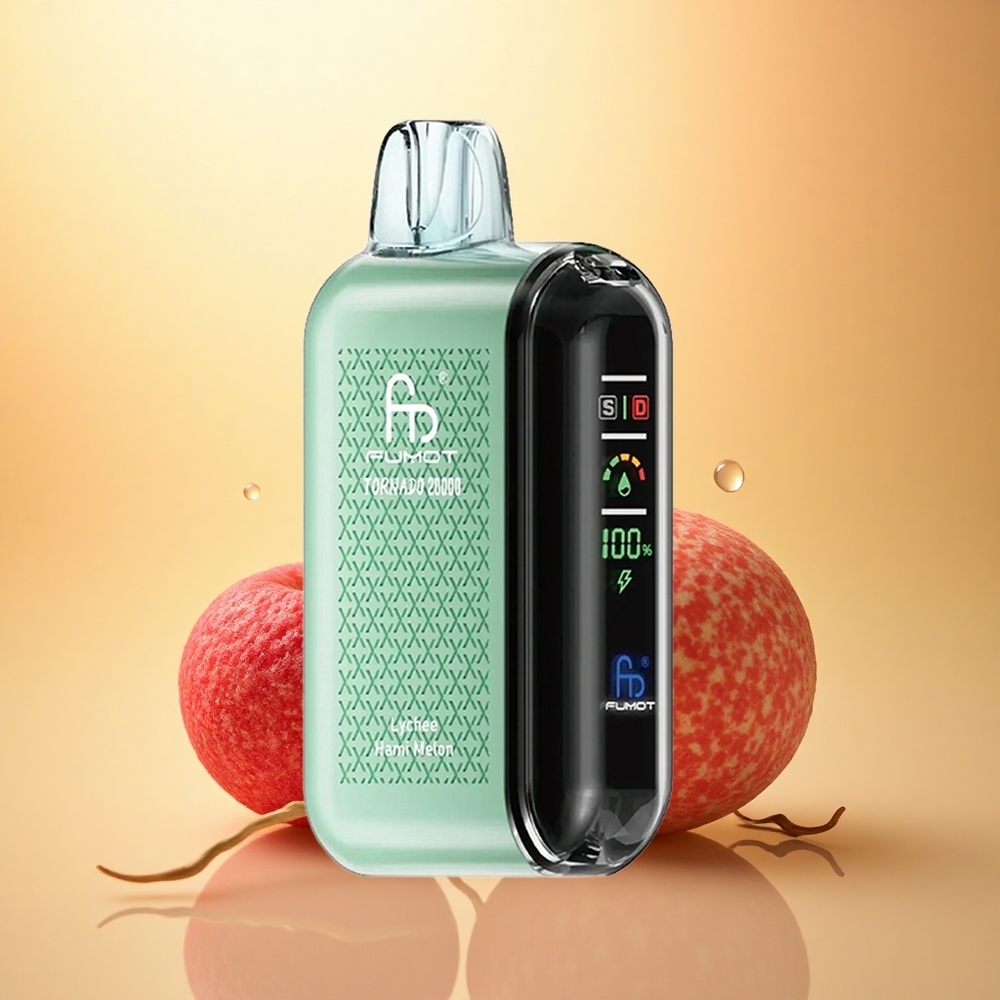 Fumot Tornado 20000 Puffs Lychee Hami Melon Dual Mesh Coil 850mAh