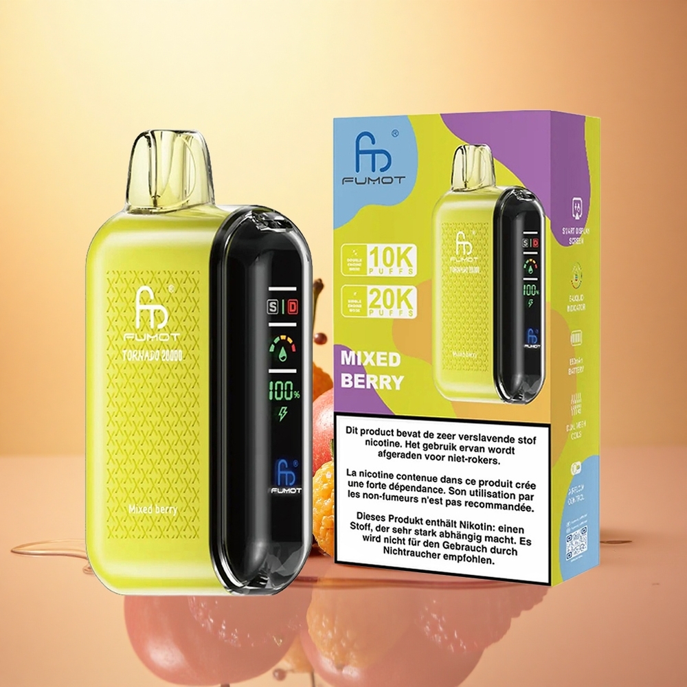 Fumot Tornado 20000 Puffs Mixed Berry Dual Mesh 850mAh