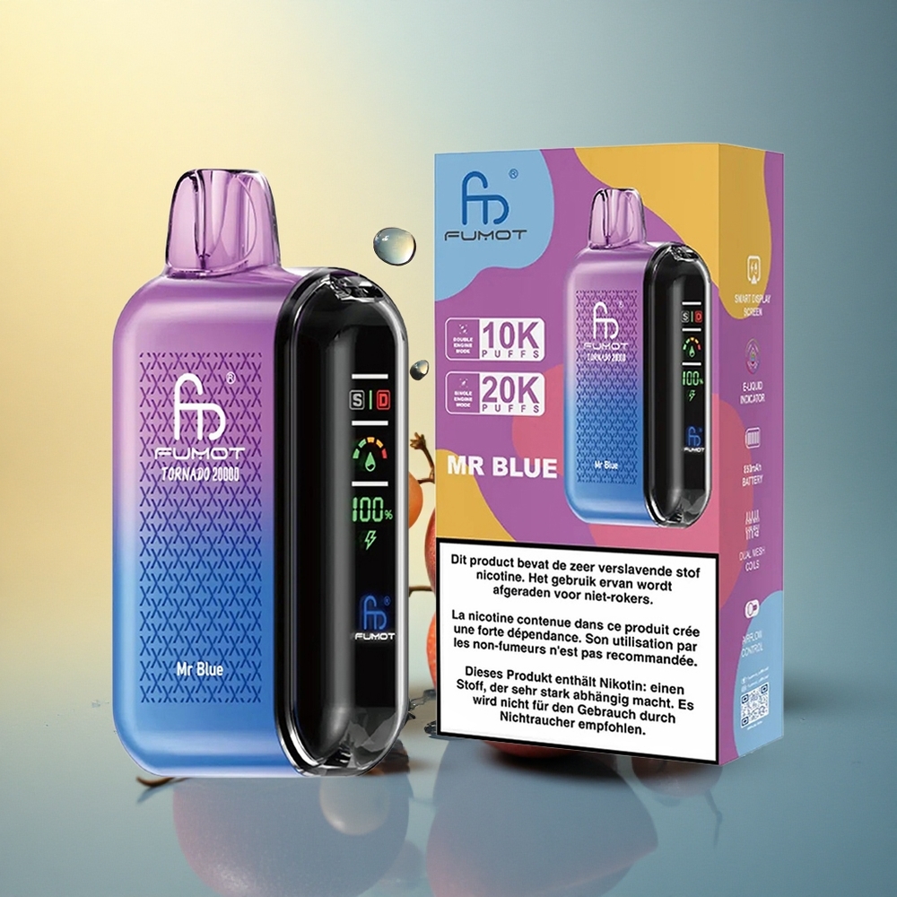 Fumot Tornado 20000 Puffs Mr Blue Dual Mesh 20ml 850mAh