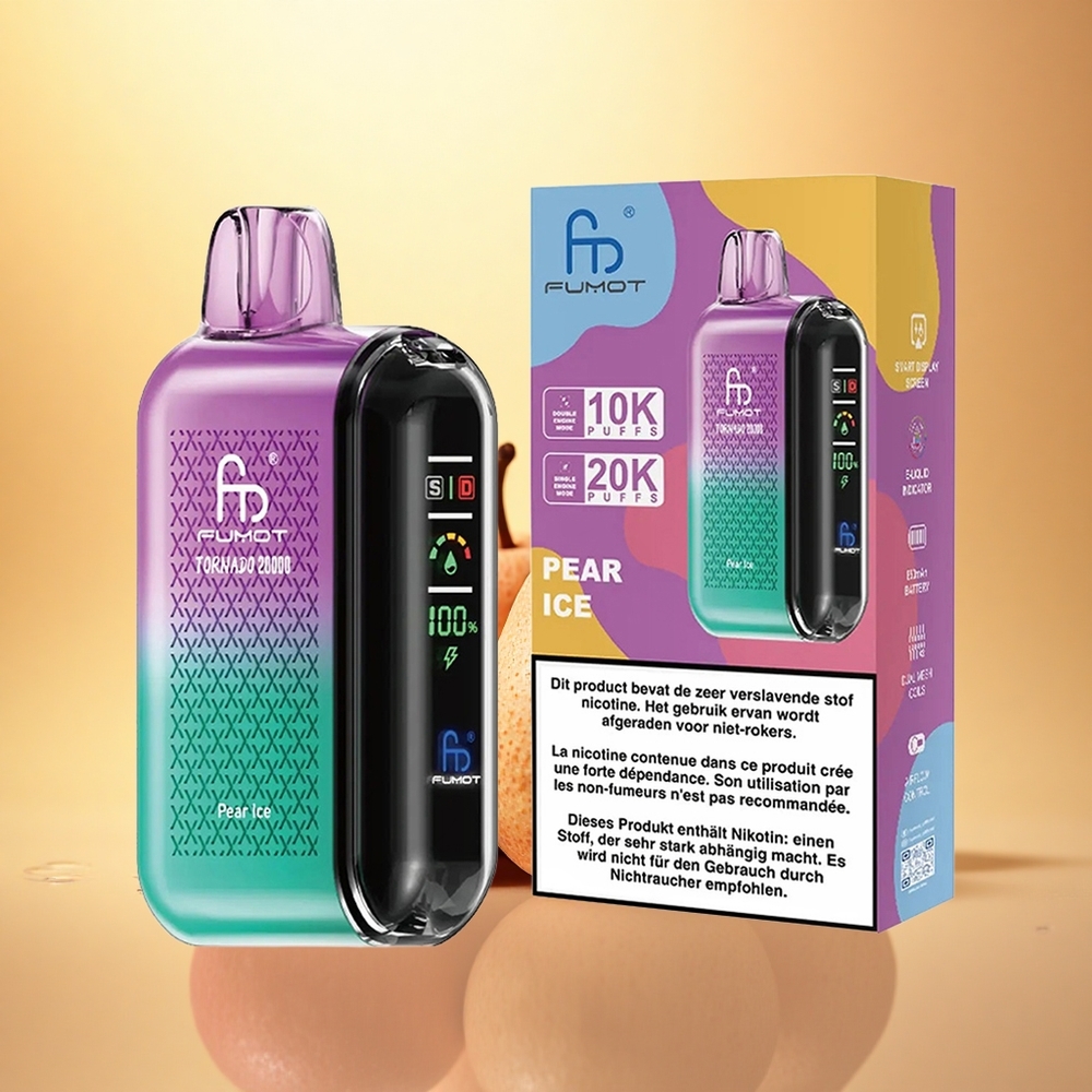 Fumot Tornado 20000 Puffs Pear Ice Dual Mesh 20ml 850mAh