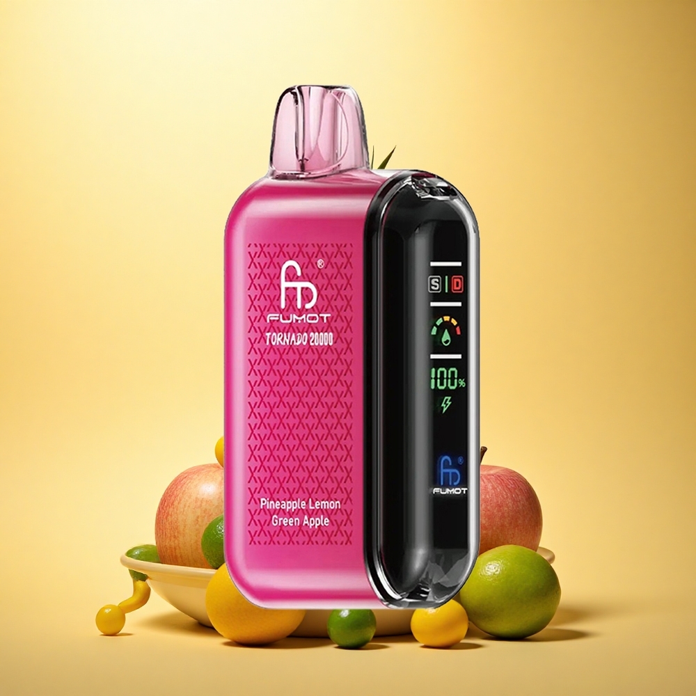 Fumot Tornado 20000 Puffs Pineapple Lemon Green Apple Dual Mesh 20ml 850mAh 2% Nicotine