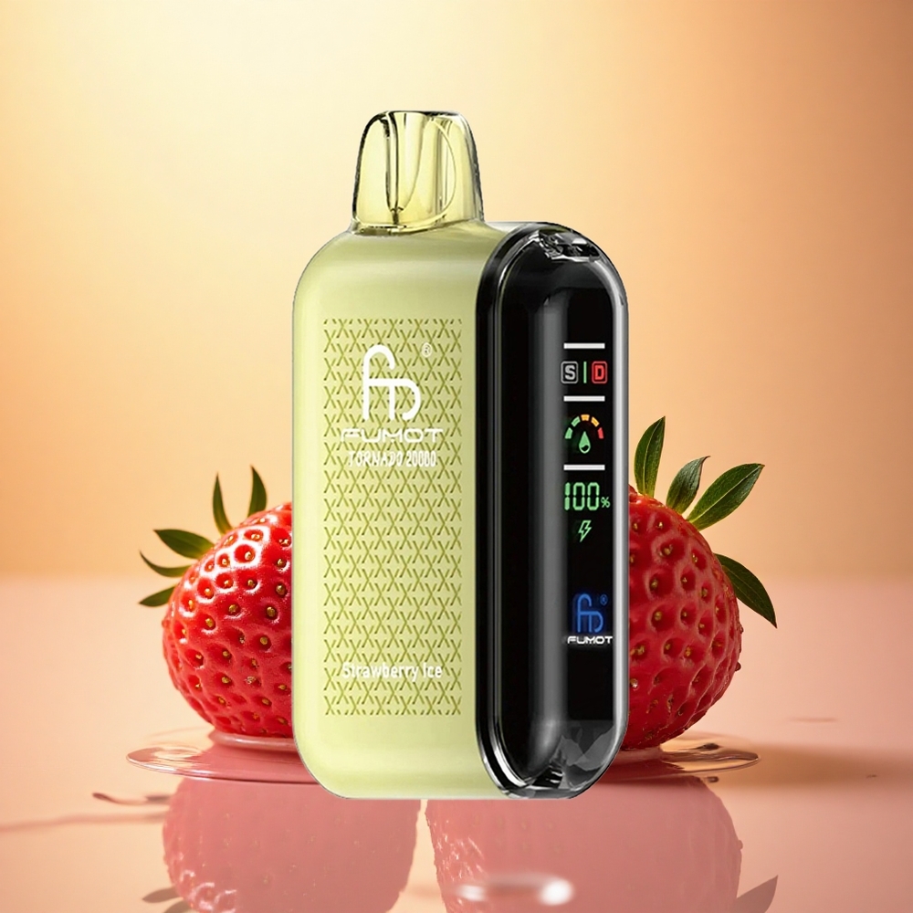 Fumot Tornado 20000 Puffs Strawberry Ice Dual Mesh 20ml 850mAh
