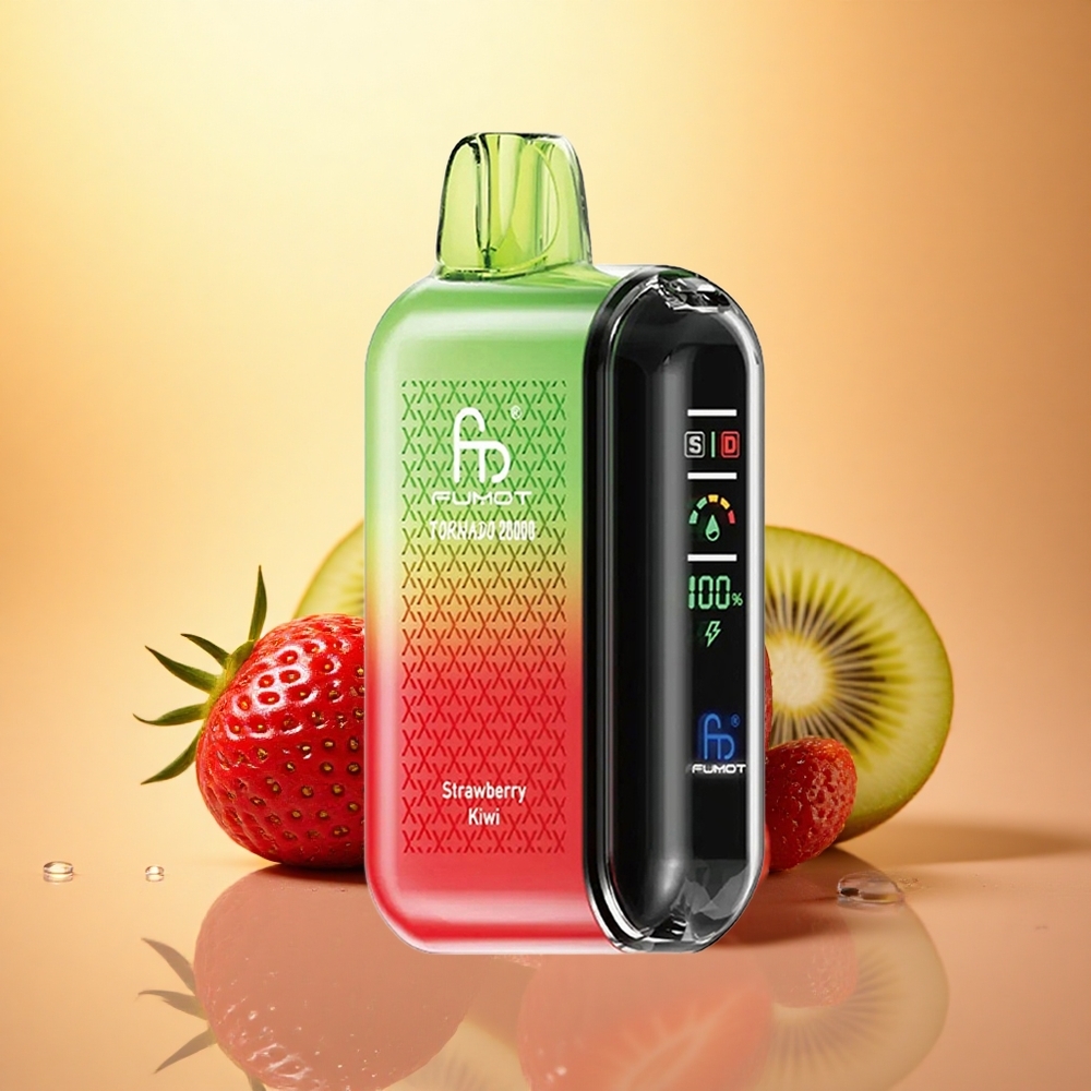 Fumot Tornado 20000 Puffs Strawberry Kiwi Dual Mesh 20ml 850mAh