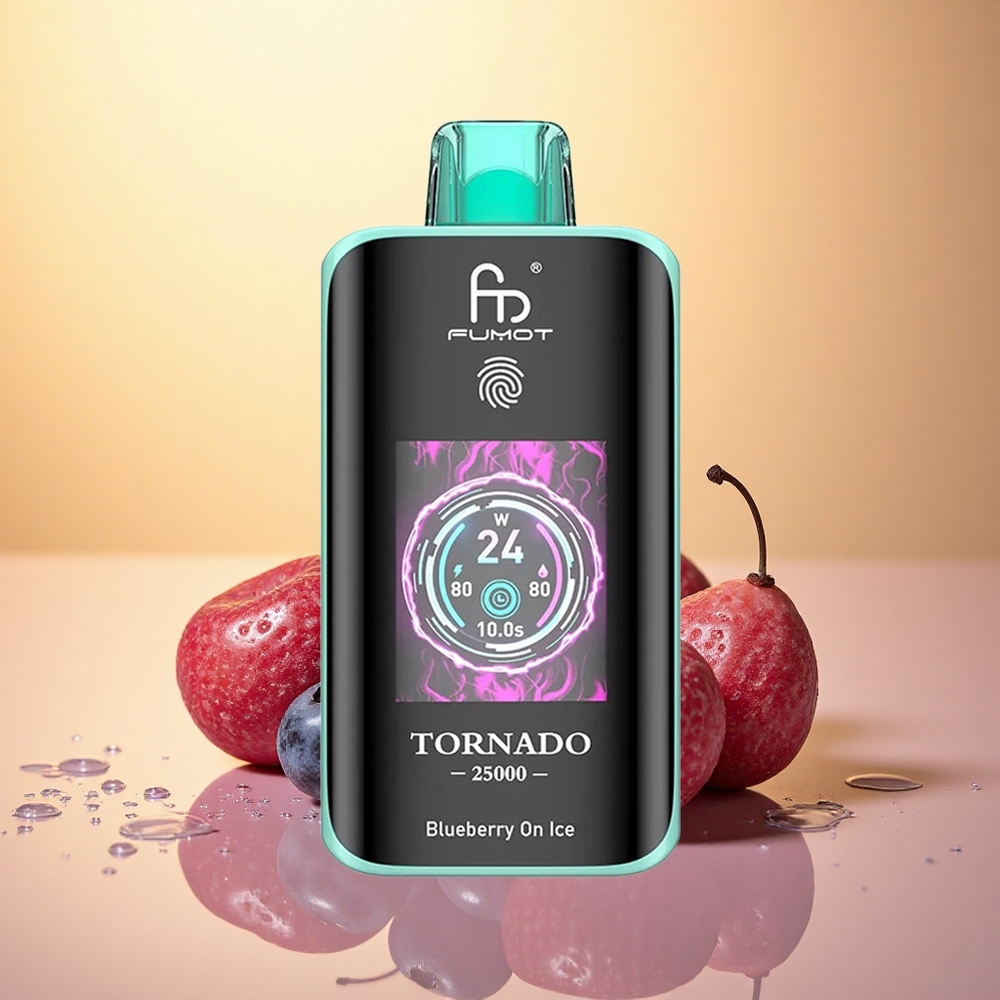 Fumot Tornado 25000 Puffs Blueberry On Ice with 700mAh & 5% Nicotine