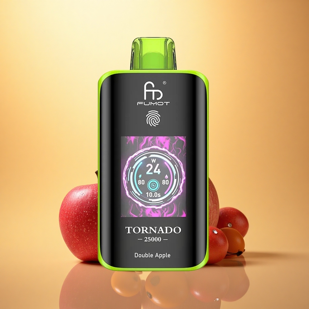 Fumot Tornado 25000 Puffs Double Apple HD Screen 700mAh 5% Nicotine