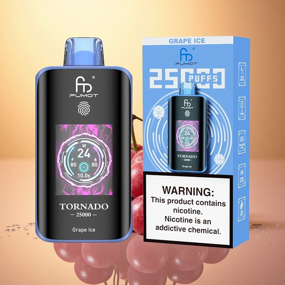 Fumot Tornado 25000 Puffs Grape Ice 700mAh 20ml 5% Nicotine