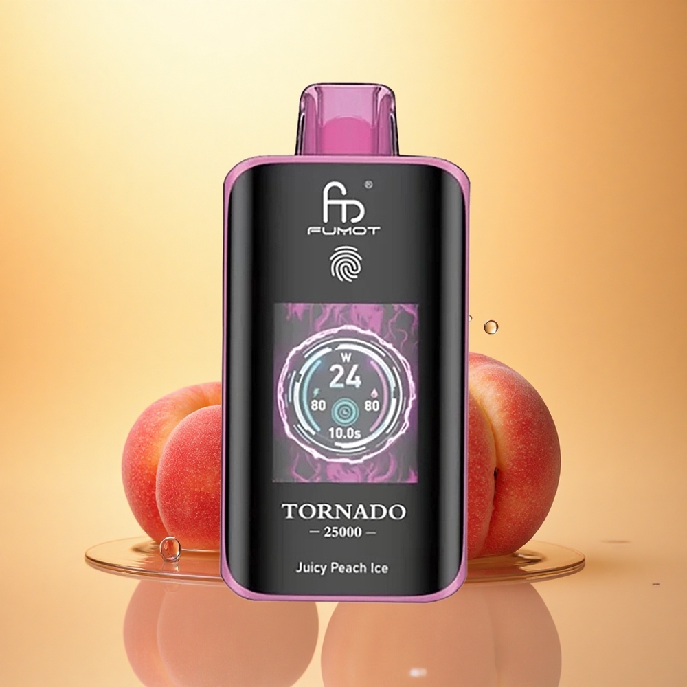 Fumot Tornado 25000 Puffs Juicy Peach Ice 700mAh 20ml 5% Nicotine