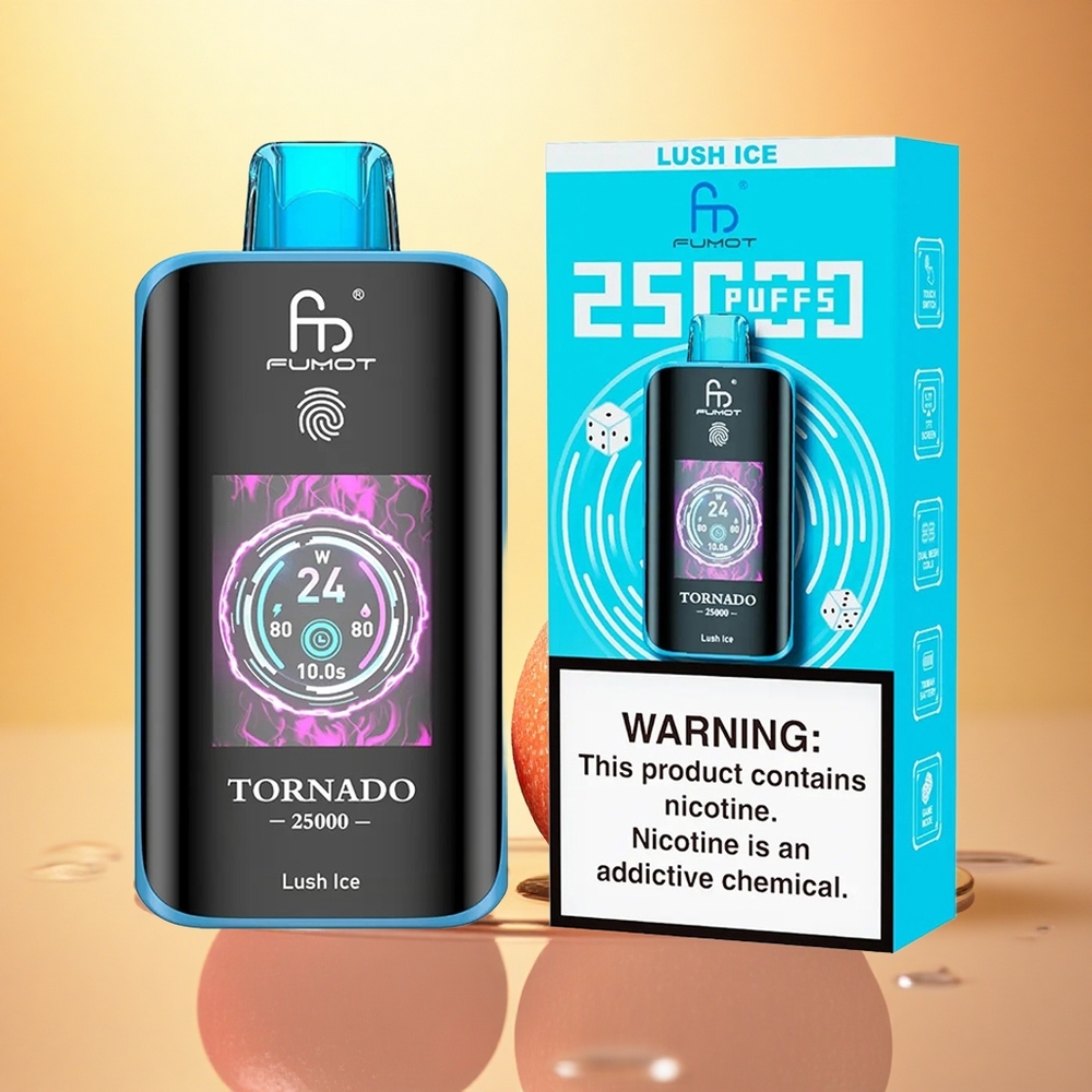 Fumot Tornado 25000 Puffs Lush Ice HD Screen 700mAh