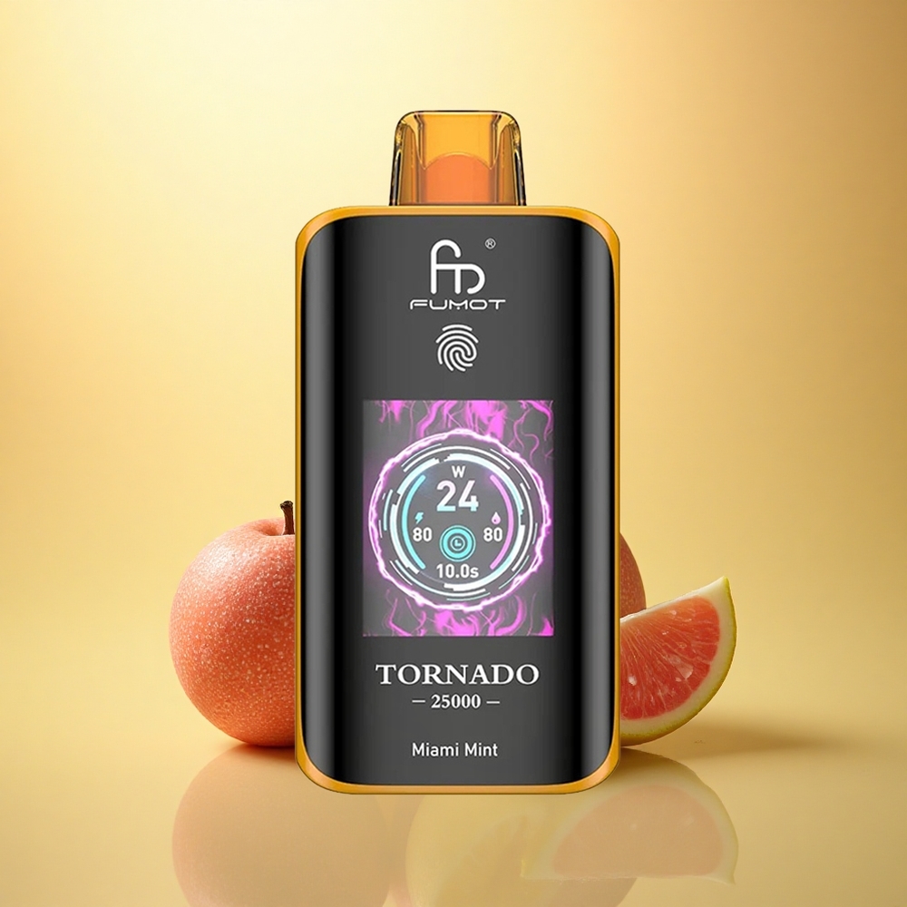 Fumot Tornado 25000 Puffs Miami Mint HD Screen 700mAh 20ml Nicotine