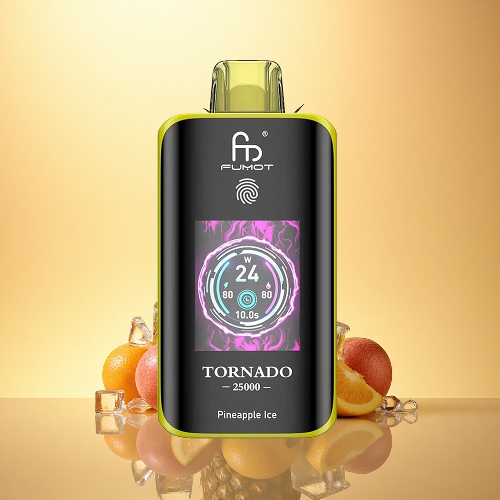 Fumot Tornado 25000 Puffs Pineapple Ice HD Screen 700mAh 20ml Nicotine