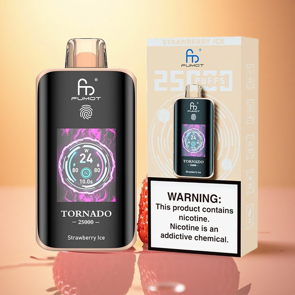 Fumot Tornado 25000 Puffs Strawberry Ice 700mAh 20ml 5% Nicotine
