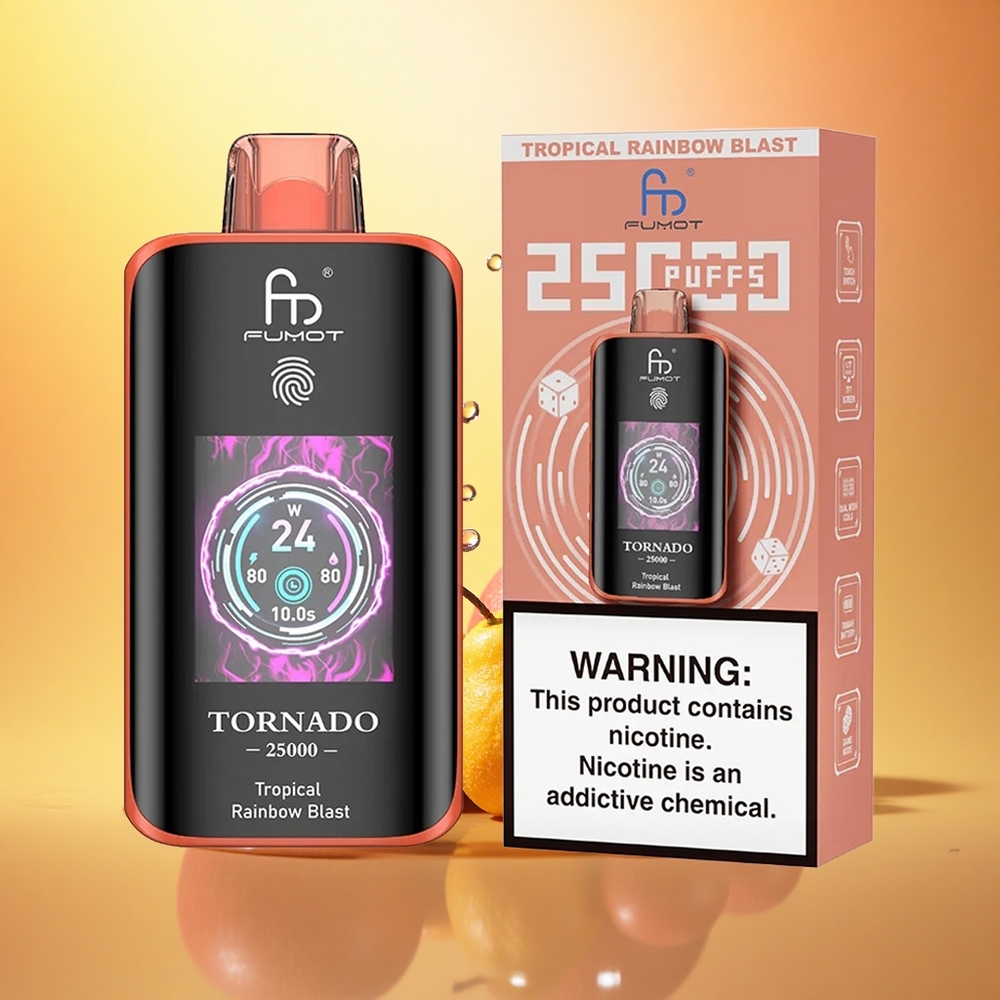Fumot Tornado 25000 Puffs Tropical Rainbow Blast with 700mAh Battery and 20ml E-liquid