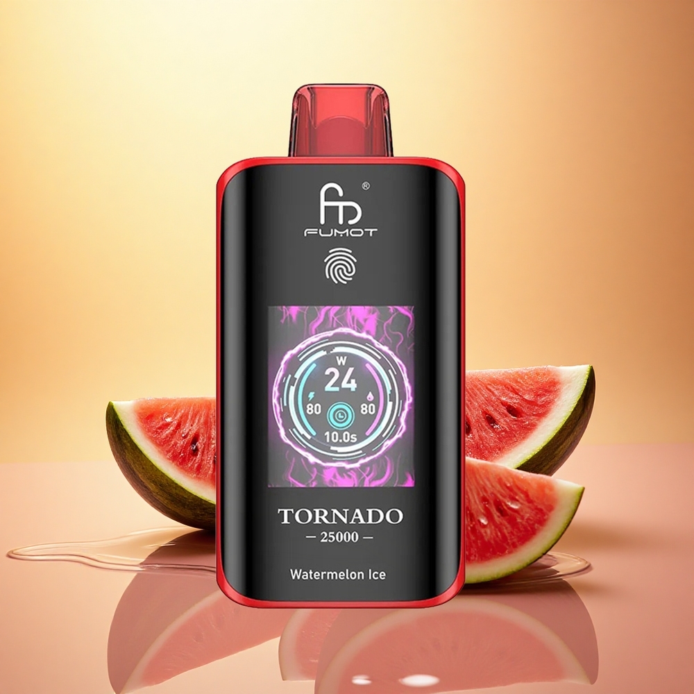 Fumot Tornado 25000 Puffs Watermelon Ice HD Screen 700mAh 20ml Nicotine