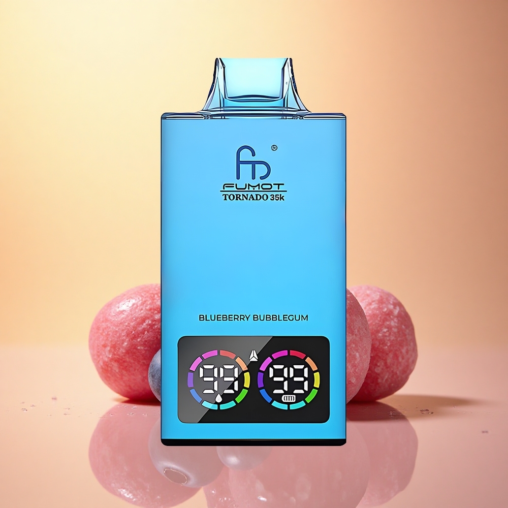 Fumot Tornado 35000 Puffs Blueberry Bubblegum Dual Mesh 700mAh USB-C