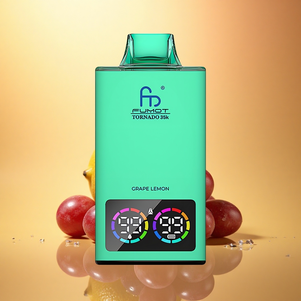 Fumot Tornado 35000 Puffs Grape Lemon Dual Mesh 15ml 700mAh