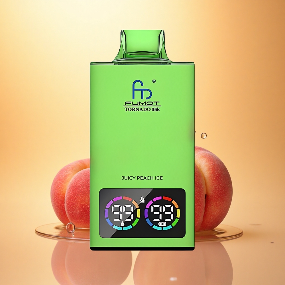 Fumot Tornado 35000 Puffs Juicy Peach Ice Dual Mesh RGB