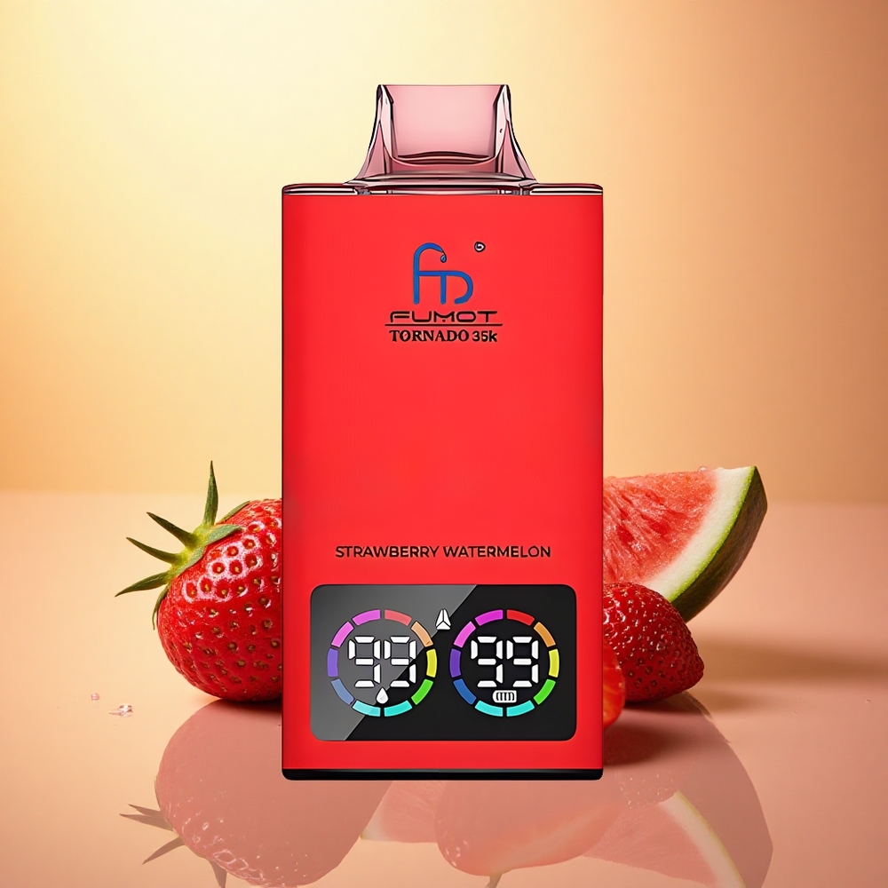 Fumot Tornado 35000 Puffs Strawberry Watermelon Dual Mesh 700mAh USB-C