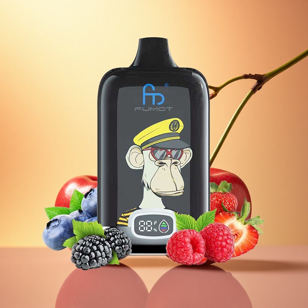 Fumot Tornado Digital Box 12000 Puffs Cherry Mesh Draw-Activated 550mAh