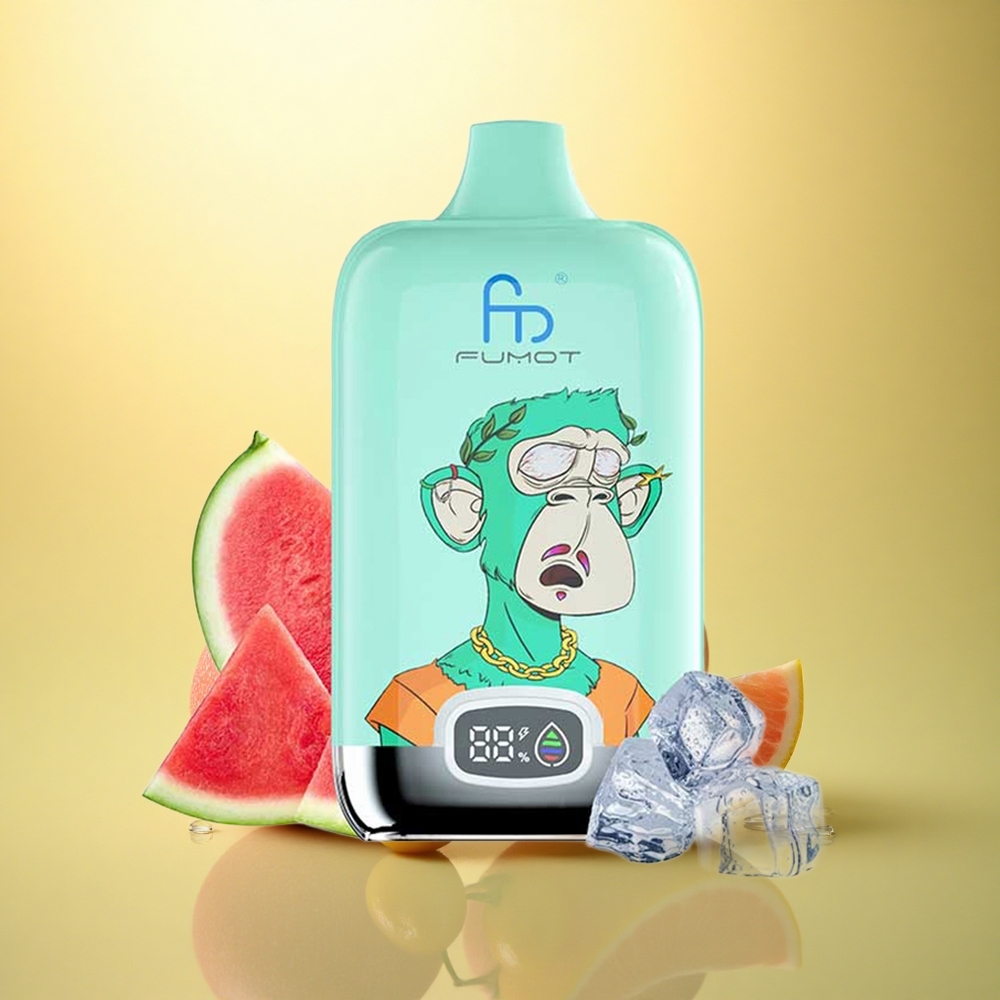 Fumot Tornado Digital Box 12000 Puffs Cool Mint 550mAh 20ml Mesh