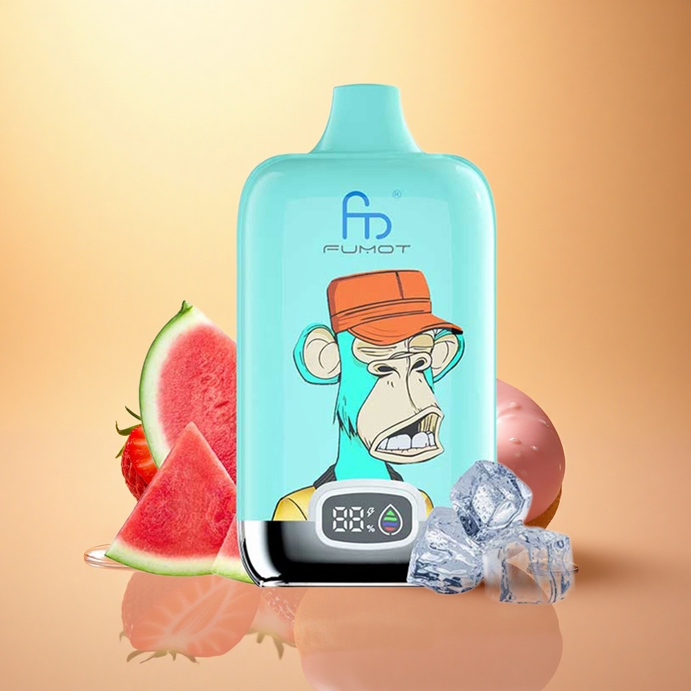 Fumot Tornado Digital Box 12000 Puffs Strawberry Donut Mesh 550mAh 20ml