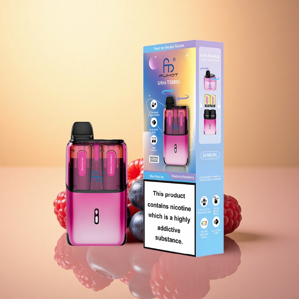 Fumot Ultra T32000 Puffs Blueberry Raspberry 24ml 800mAh 20mg Nicotine