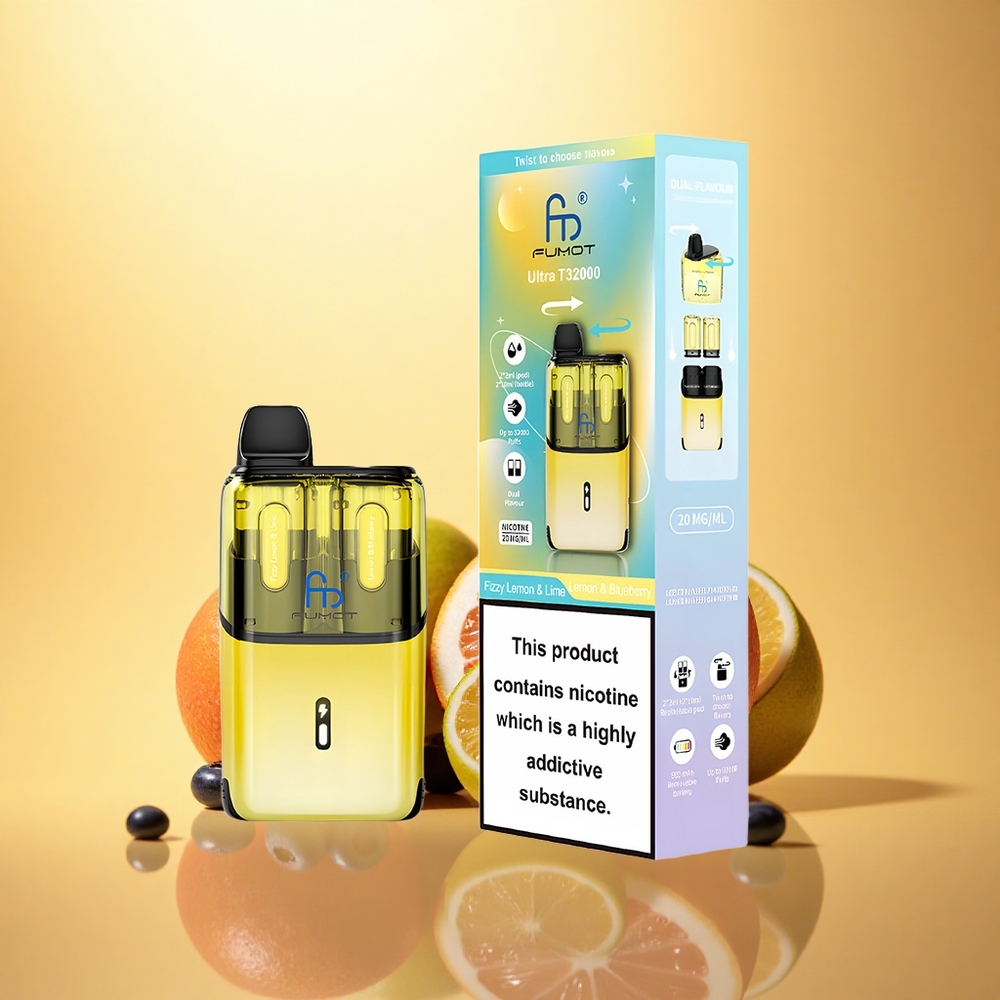 Fumot Ultra T32000 Puffs Fizzy Lemon & Blueberry - 20mg Nicotine - 800mAh Battery