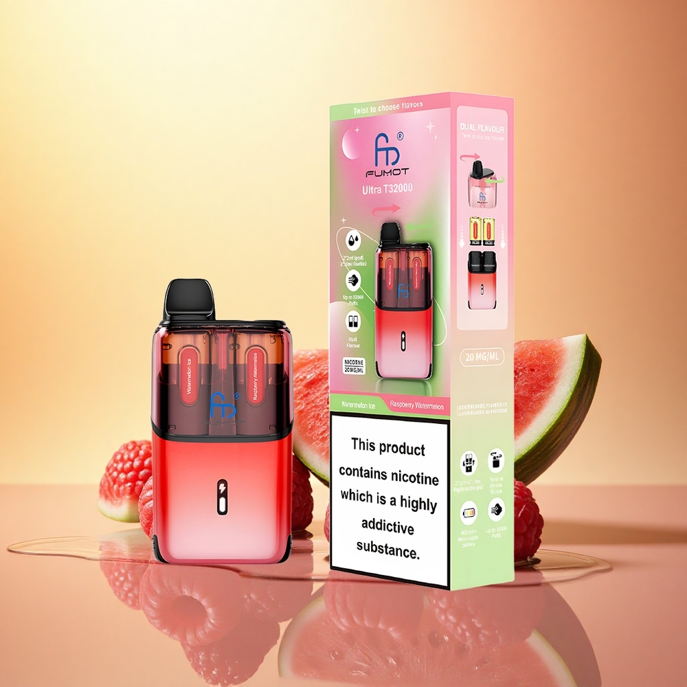 Fumot Ultra T32000 Puffs Raspberry Watermelon - 800mAh 20mg Nicotine