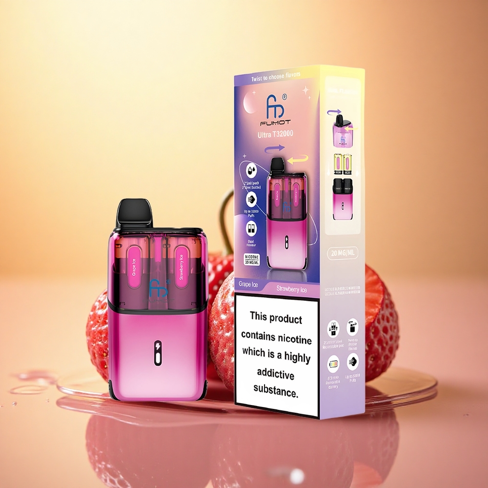 Fumot Ultra T32000 Puffs Strawberry Ice - Grape Ice 20mg Nicotine 800mAh