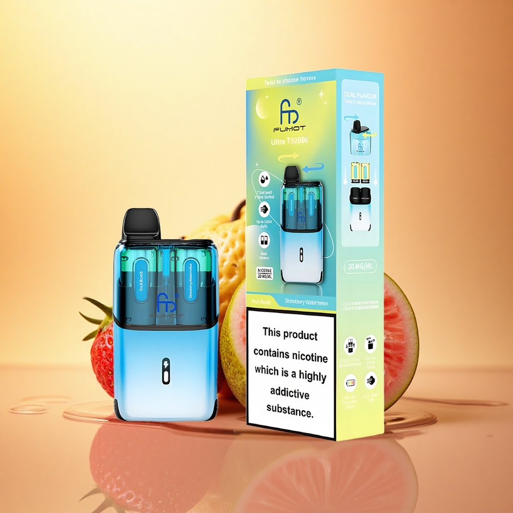 Fumot Ultra T32000 Puffs Strawberry Watermelon Dual Mesh 800mAh